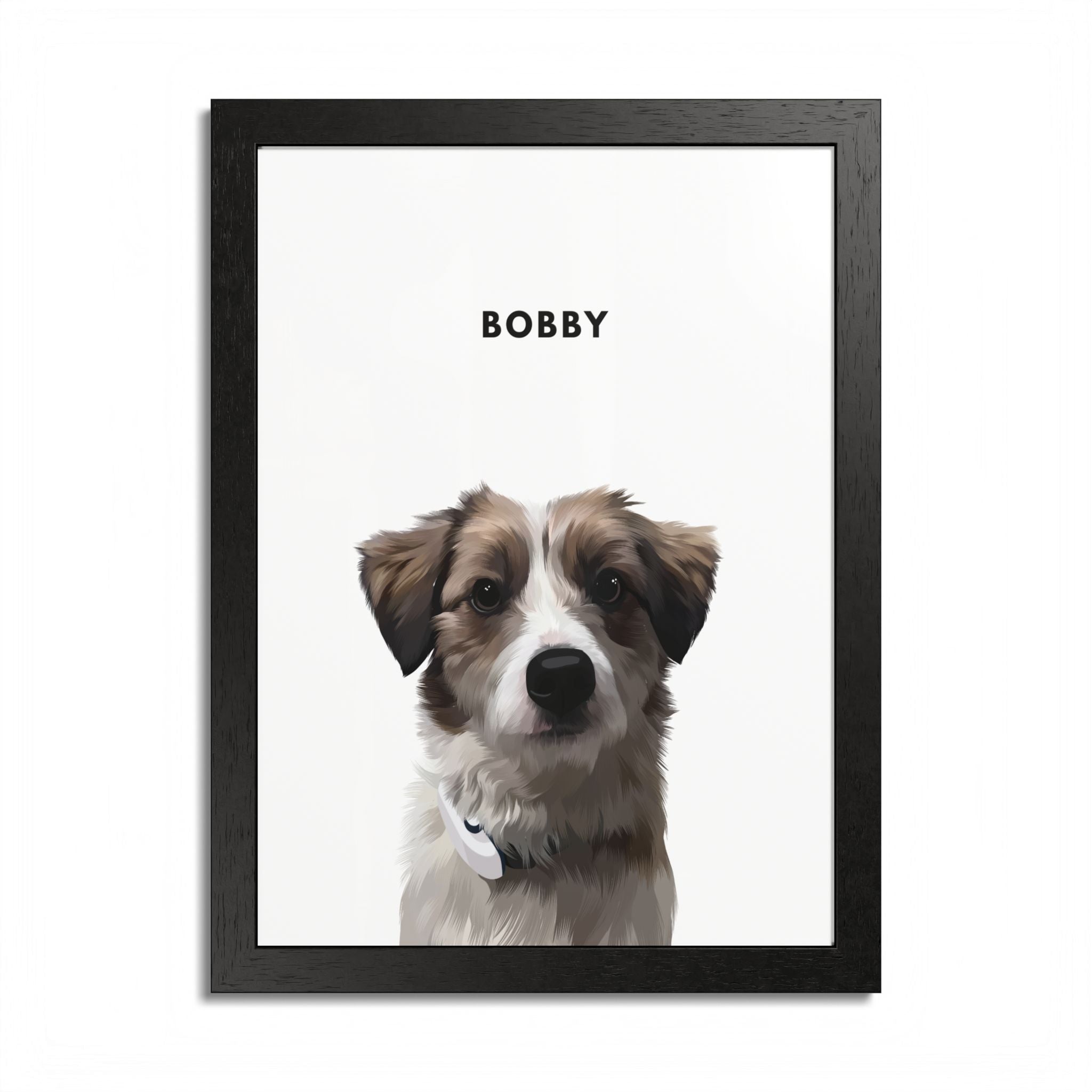 Modern Pet Potraits - Frame print - One Pet