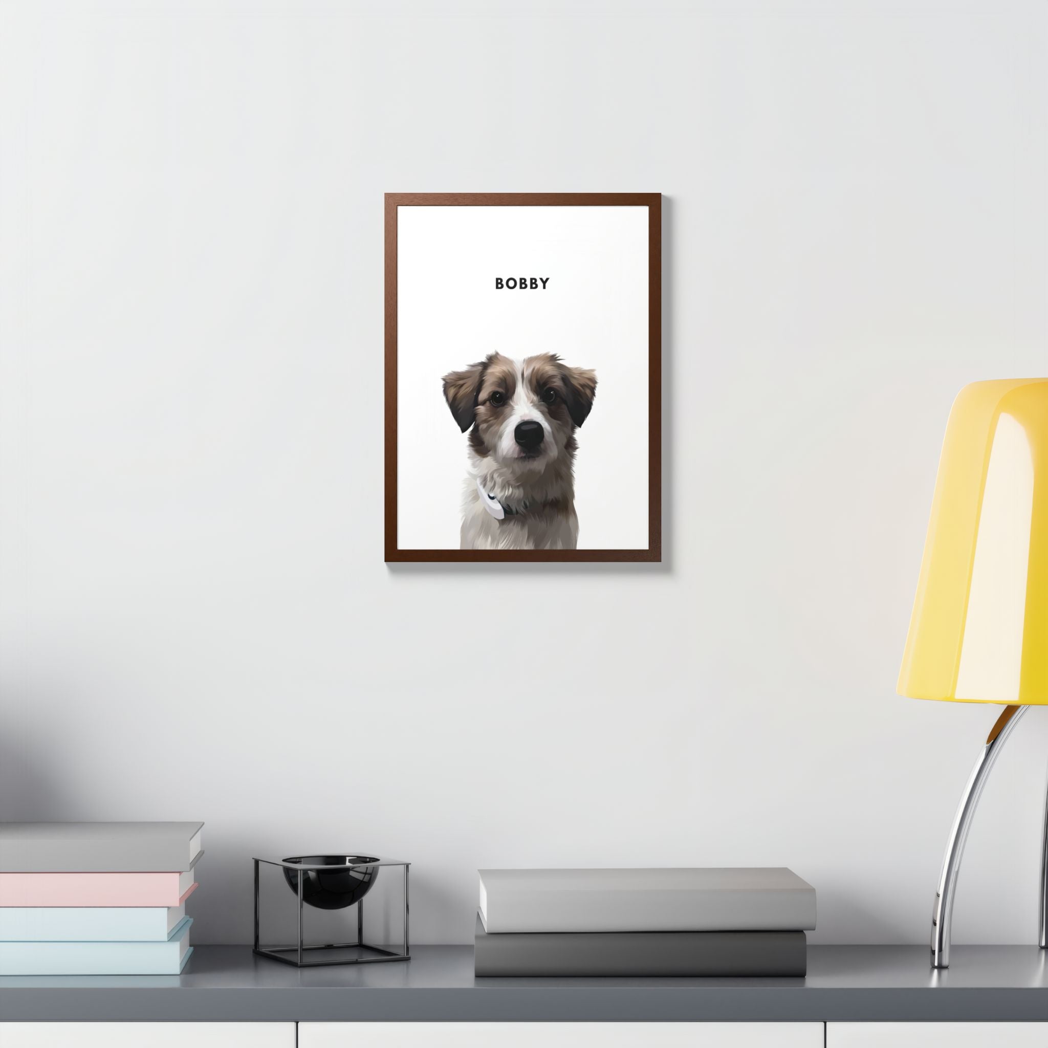 Modern Pet Potraits - Frame print - One Pet