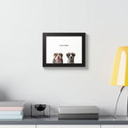 Modern Pet Portrait - Frame Print - Two Pet
