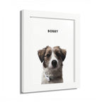 Modern Pet Potraits - Frame print - One Pet