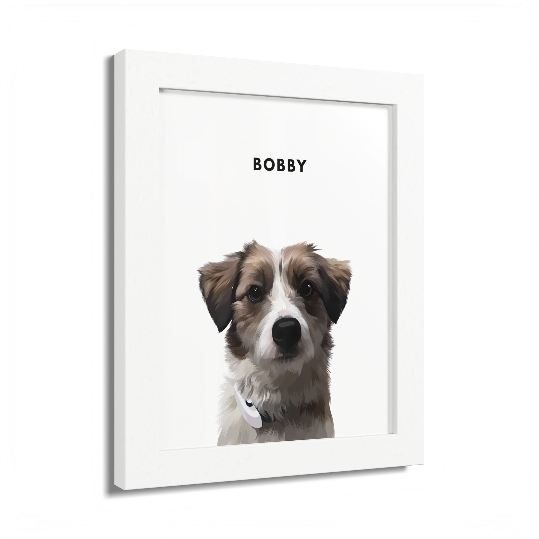 Modern Pet Potraits - Frame print - One Pet