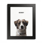 Modern Pet Potraits - Frame print - One Pet