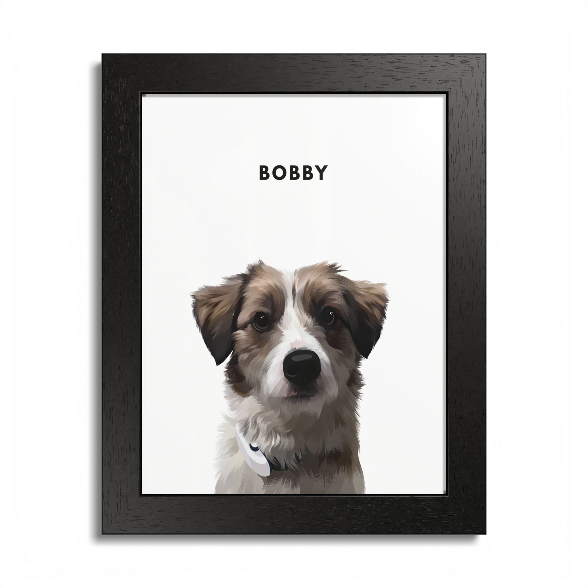 Modern Pet Potraits - Frame print - One Pet