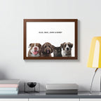 Modern Pet Portrait - Frame Print - Four Pet