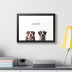 Modern Pet Portrait - Frame Print - Two Pet