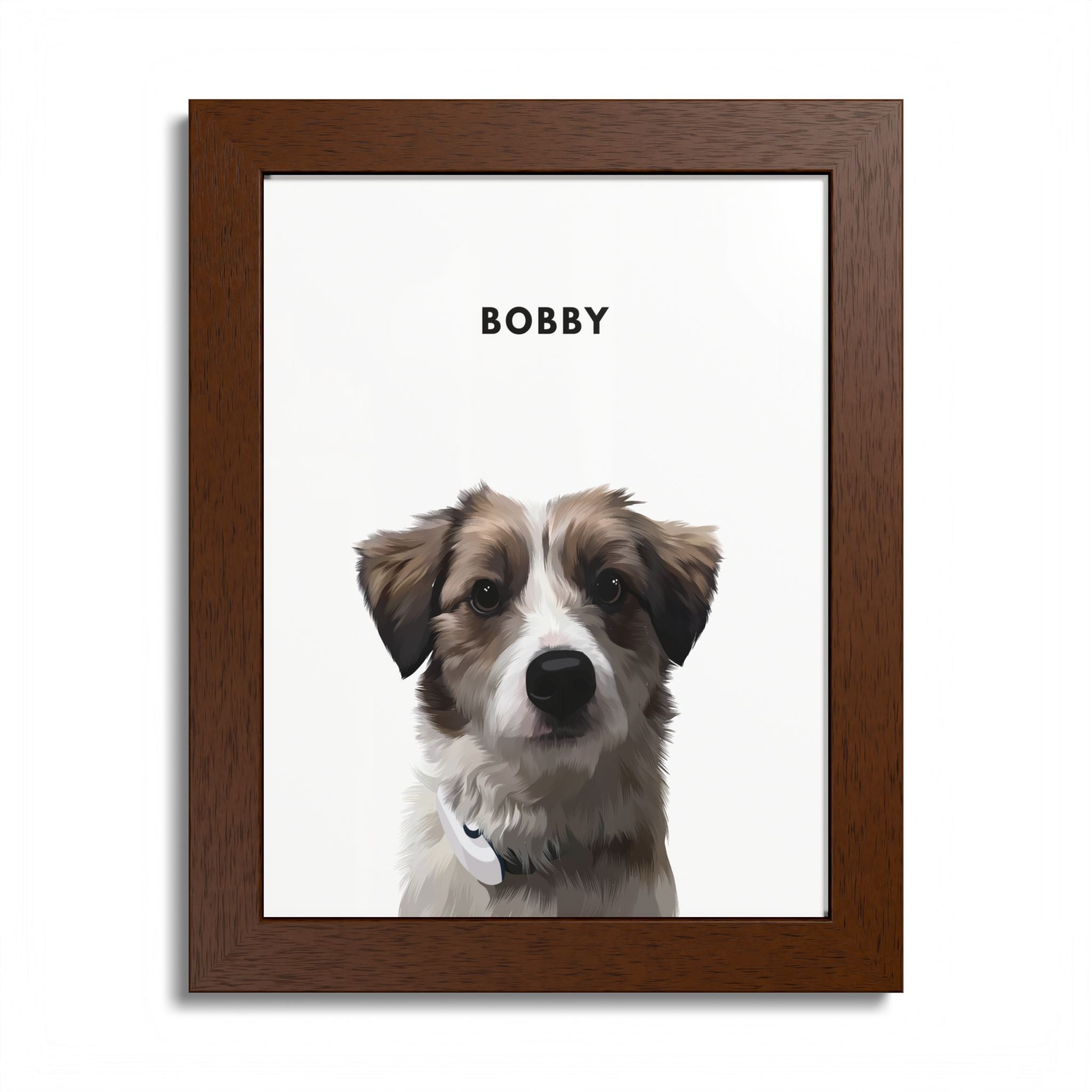 Modern Pet Potraits - Frame print - One Pet