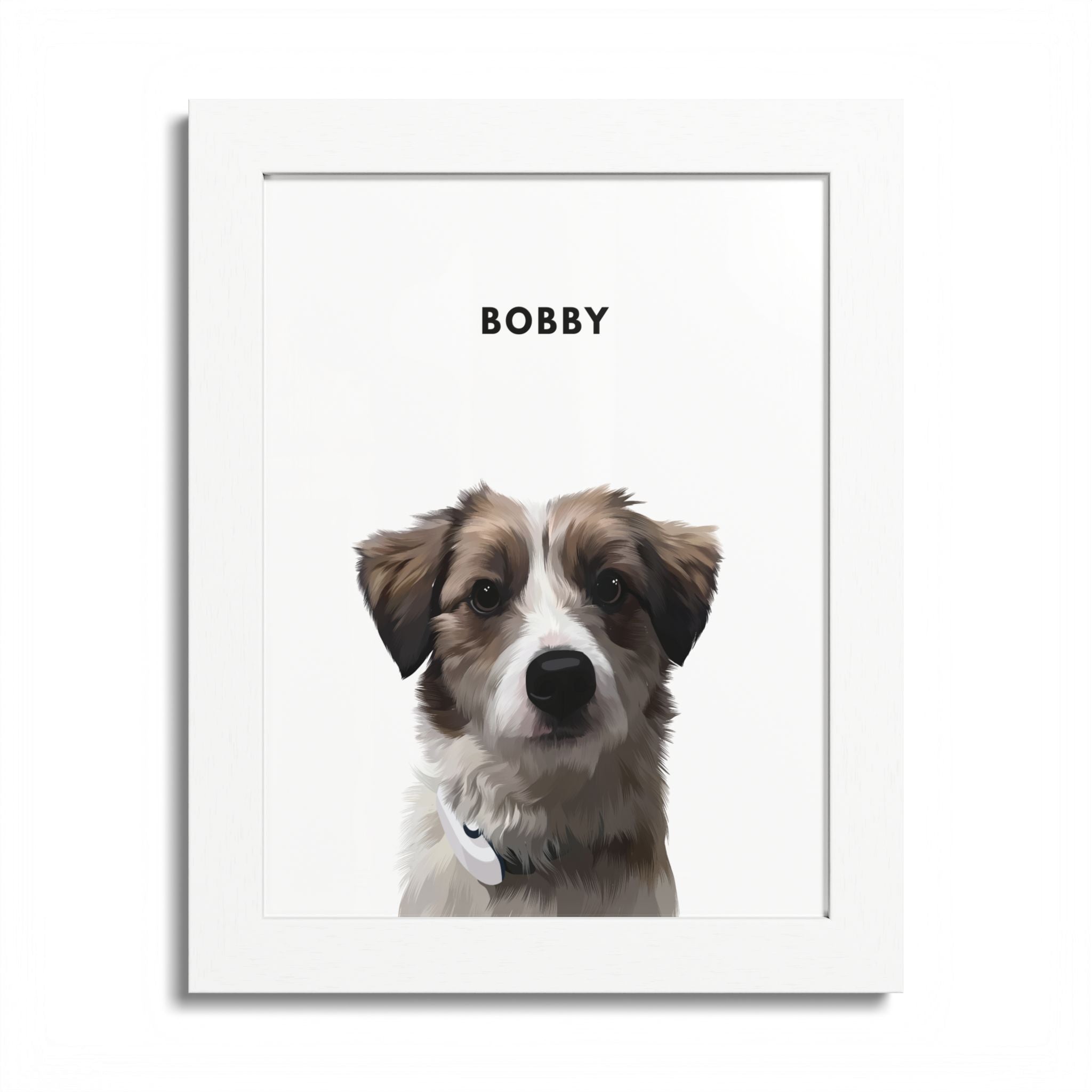 Modern Pet Potraits - Frame print - One Pet