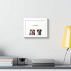 Modern Pet Portrait - Frame Print - Two Pet