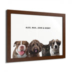 Modern Pet Portrait - Frame Print - Four Pet