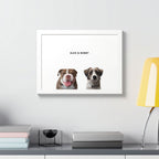 Modern Pet Portrait - Frame Print - Two Pet