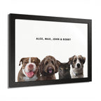 Modern Pet Portrait - Frame Print - Four Pet