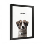 Modern Pet Potraits - Frame print - One Pet