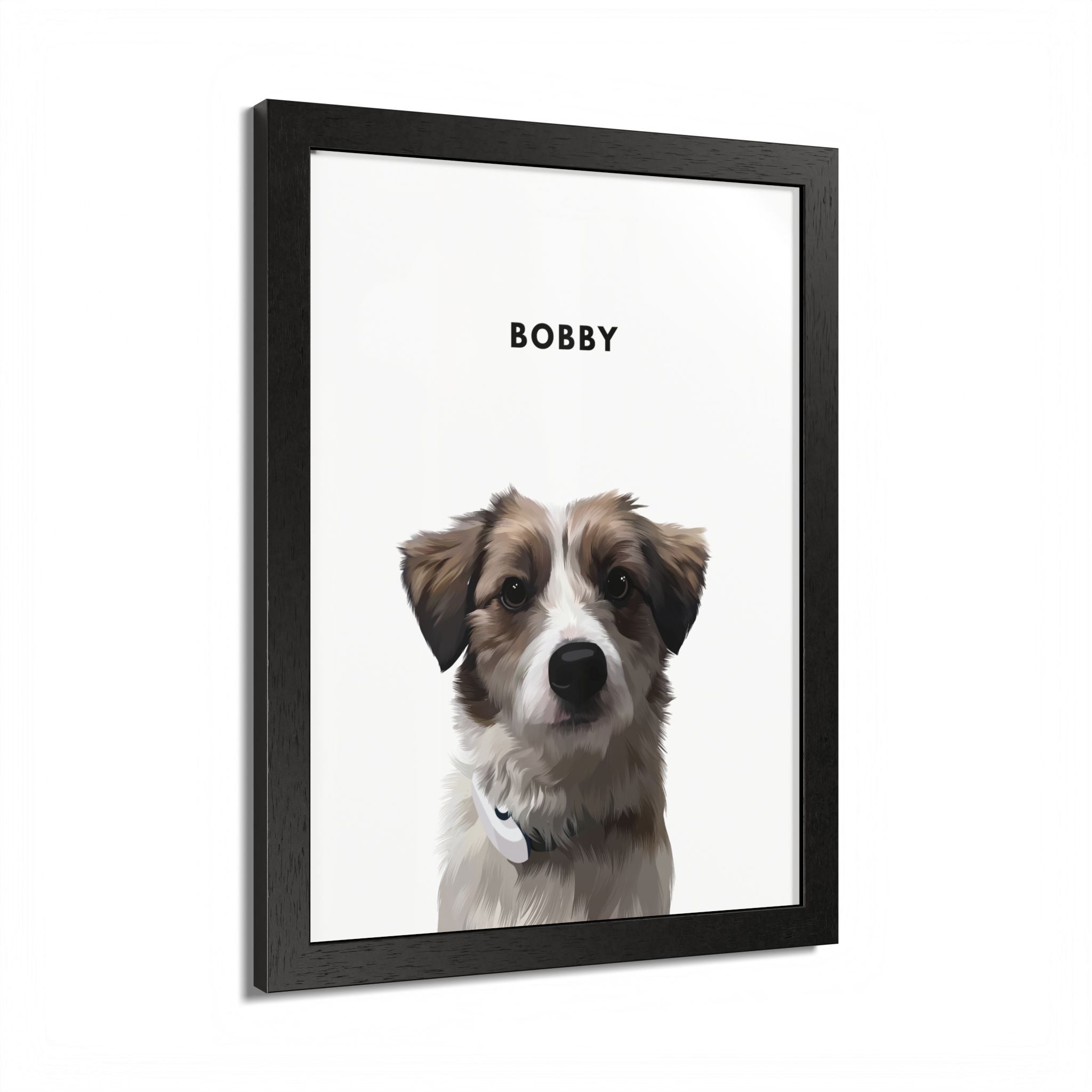 Modern Pet Potraits - Frame print - One Pet