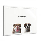 Modern Pet Portrait - Digital File Only - Two Pet