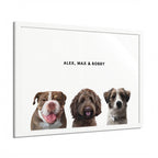 Modern Pet Portrait - Digital File Only - Three Pet
