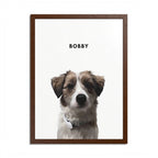 Modern Pet Potraits - Frame print - One Pet