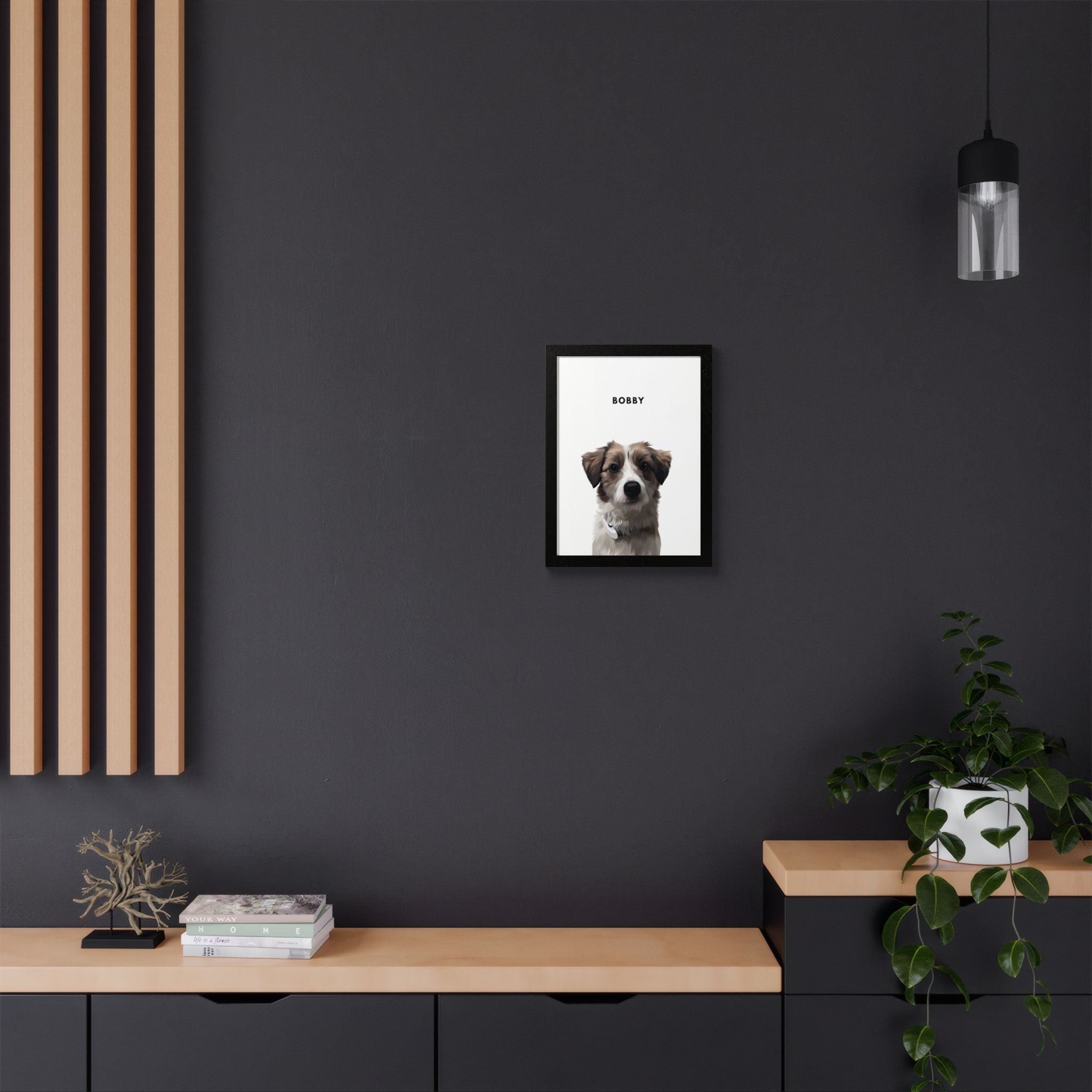 Modern Pet Potraits - Frame print - One Pet