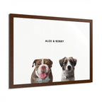 Modern Pet Portrait - Frame Print - Two Pet