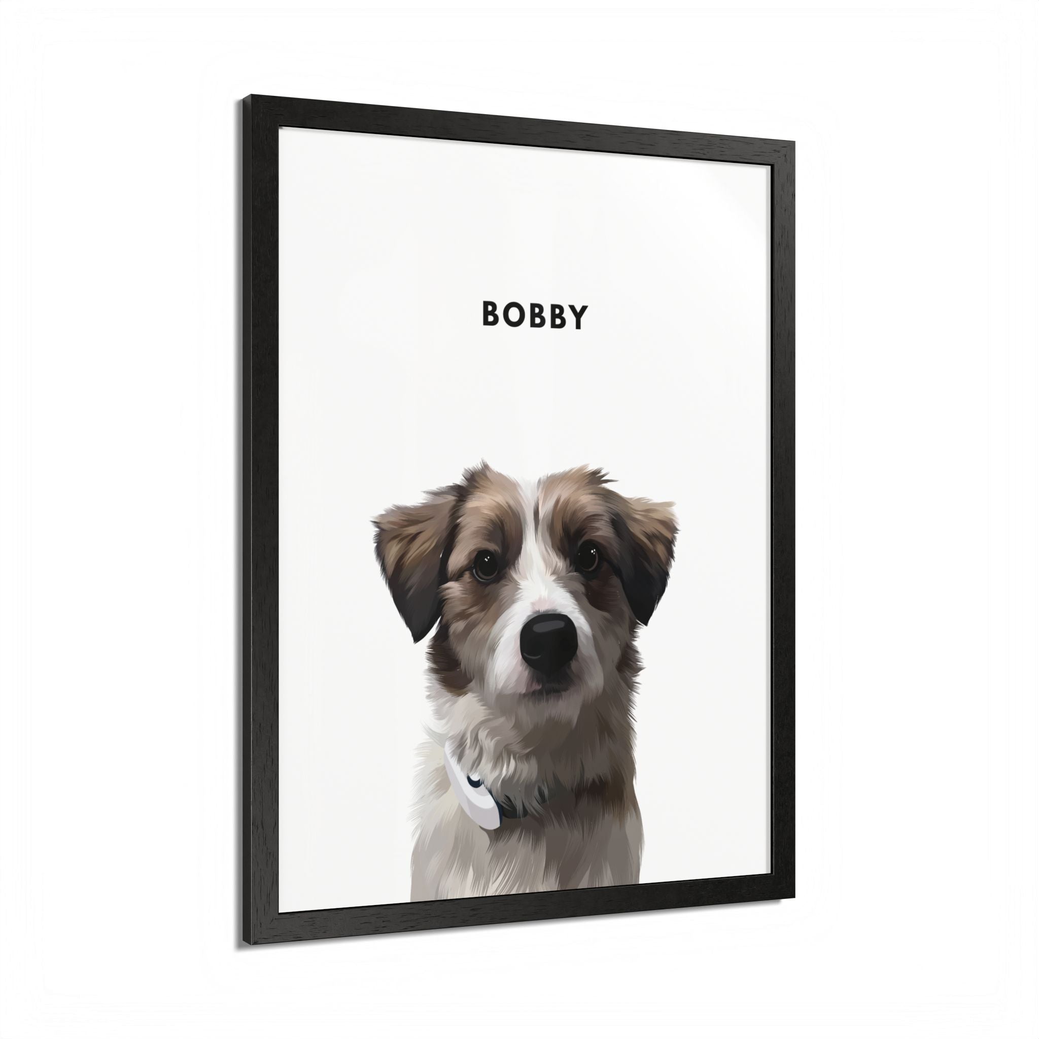 Modern Pet Potraits - Frame print - One Pet
