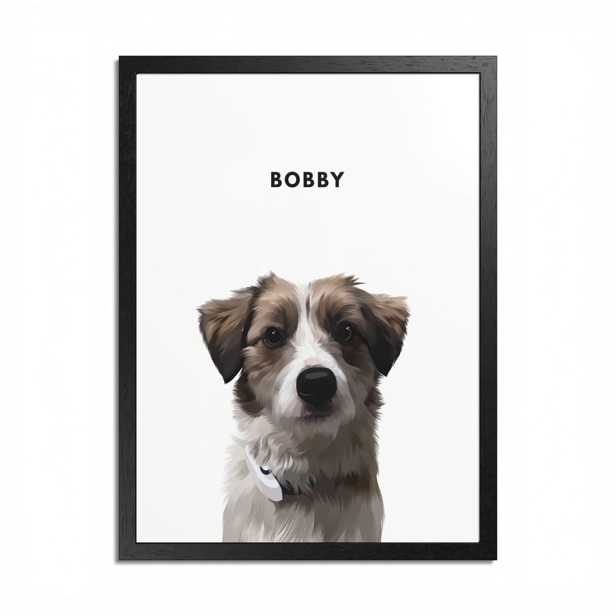 Modern Pet Potraits - Frame print - One Pet