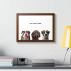 Modern Pet Portrait - Frame Print - Three Pet