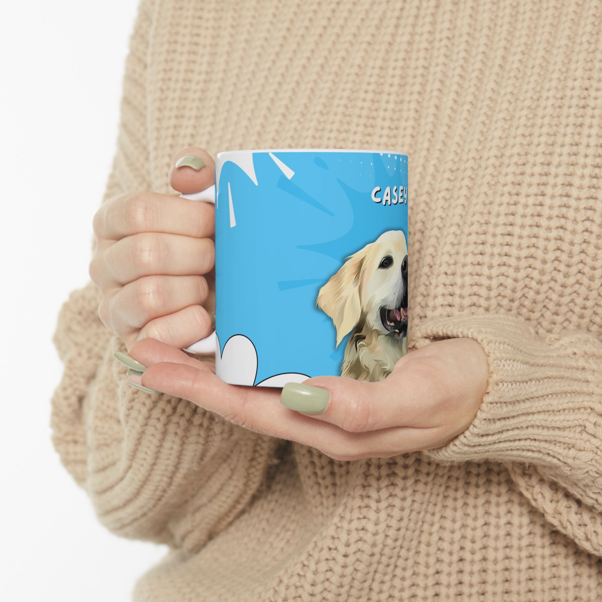 Custom pet print - Mug Print custom Background