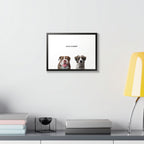 Modern Pet Portrait - Frame Print - Two Pet