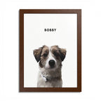 Modern Pet Potraits - Frame print - One Pet