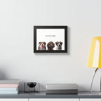 Modern Pet Portrait - Frame Print - Three Pet