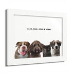 Modern Pet Portraits - Digital File Only - Four Pet