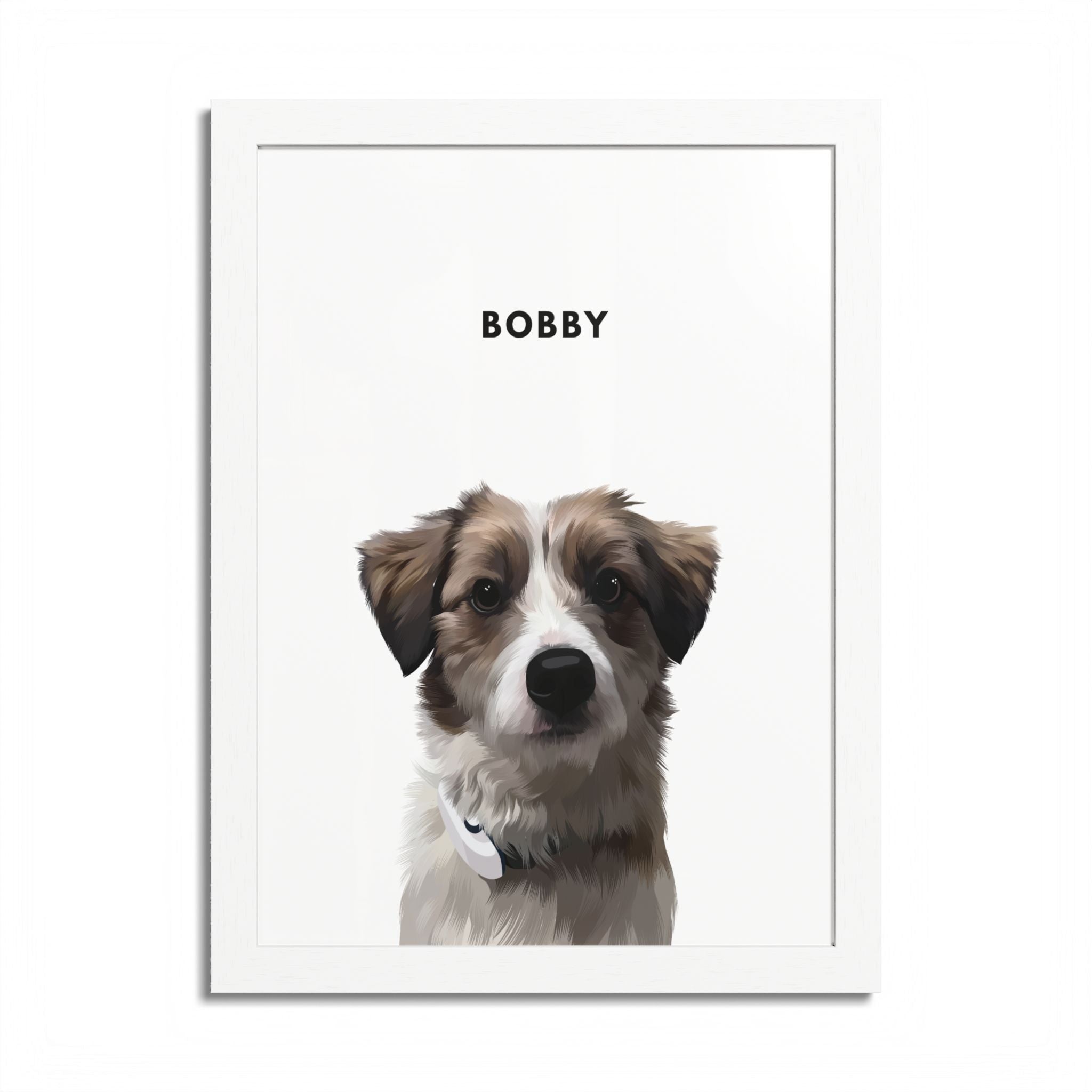 Modern Pet Potraits - Frame print - One Pet